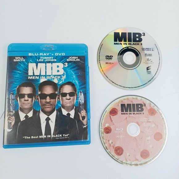 MIB 3 Men In Black 3 Blu-Ray + DVD -Will Smith -Tommy Lee **MINOR WEAR - Picture 11 of 14